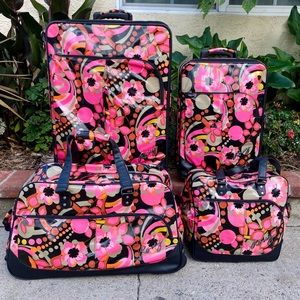 Roxy “Pink Flower 🌸 Waves” Luggage Set